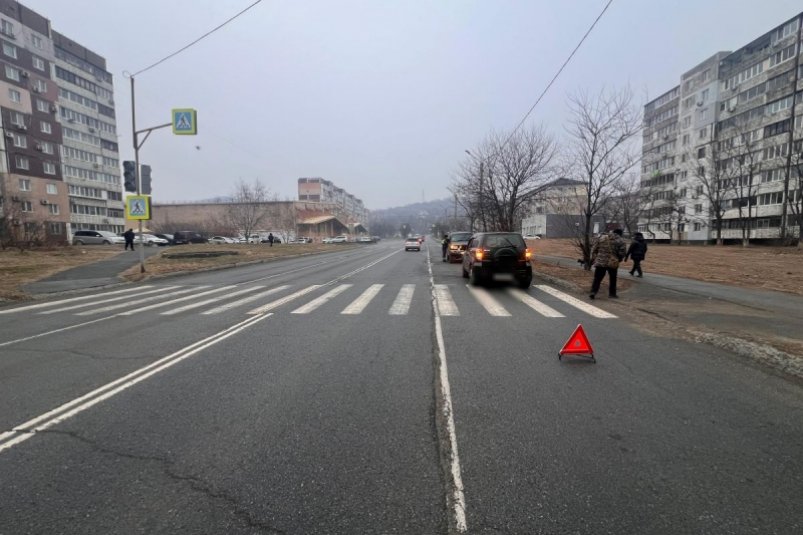 Школьник попал под машину на "зебре" в Находке Пресс-служба УМВД России по Приморскому краю