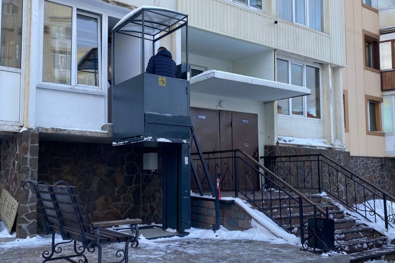 В столице Камчатки в одном из домов установили индивидуальный лифт Пресс-служба ПКГО