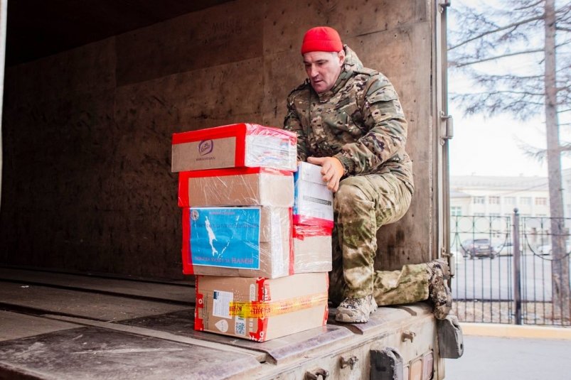 Отправка посылок сахалинским военнослужащим в зоне СВО пресс-служба агентства по делам молодежи Сахалинской области