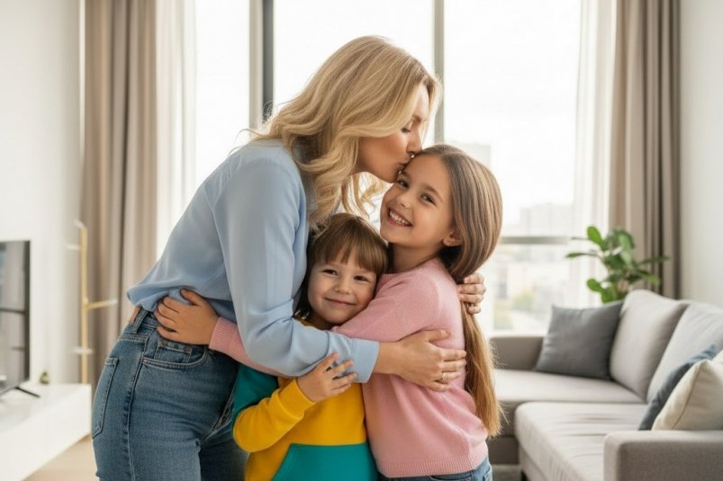 Счастливая мама с детьми Perplexity (12+)