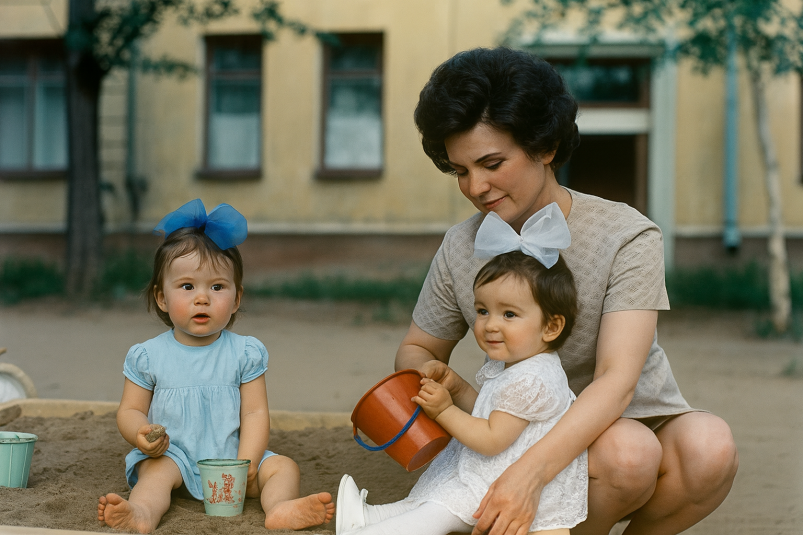 Мама в СССР сгенерировано ИИ Qwenlm.ai (18+)