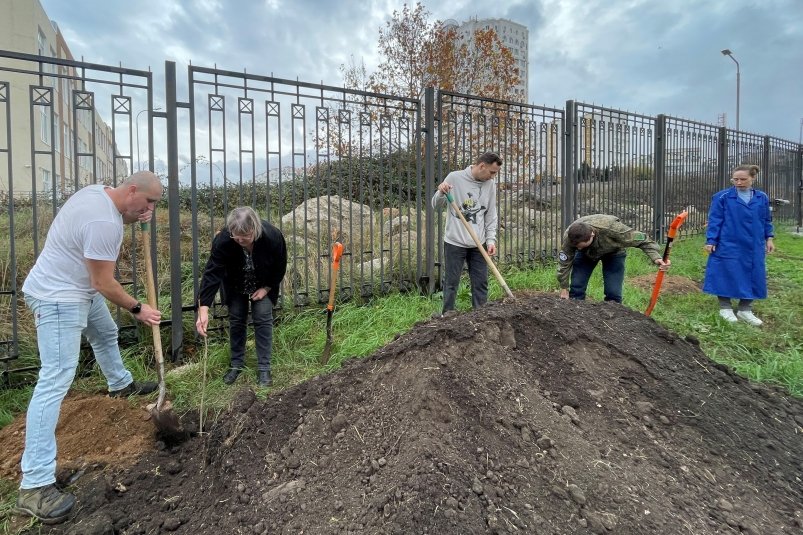 Высадка деревьев Пресс-служба МК "Херсонес Таврический"