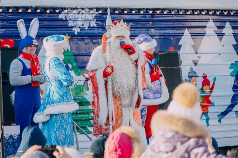 Дед Мороз службы корпоративных коммуникаций Забайкальской железной дороги