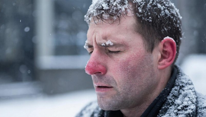 Уши и нос не замерзнут в -40: простой лайфхак на декабрь - тепло как в бане ИИ Kandinsky (18+)