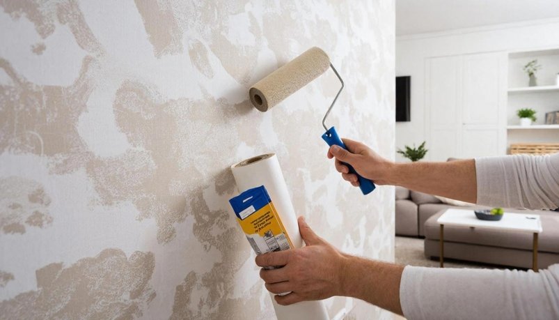 Бумажные обои не в тренде: дизайнеры выбирают этот материал - служит 50 лет, а клеить 5 минут ИИ Kandinsky (18+)