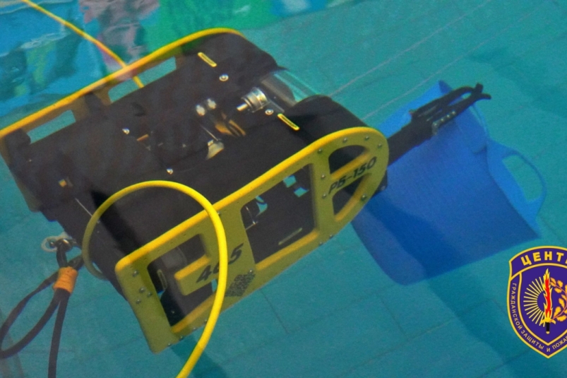В Приамурье прошли испытания подводного дрона для поиск и спасения людей на водоемах Амурский центр ГЗ и ПБ
