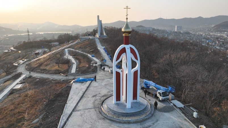 Новый купол и колокола установили на православной звоннице в Находке Пресс-служба НЗМУ