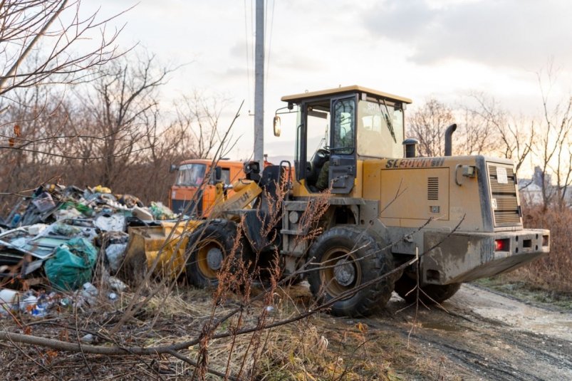 Ликвидация свалки пресс-служба администрации Южно-Сахалинска