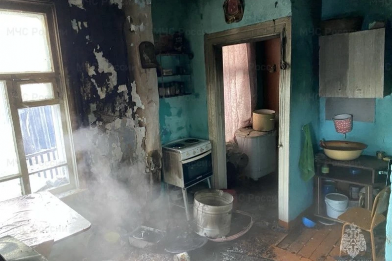 Пожар ГУ МЧС России по Забайкалью