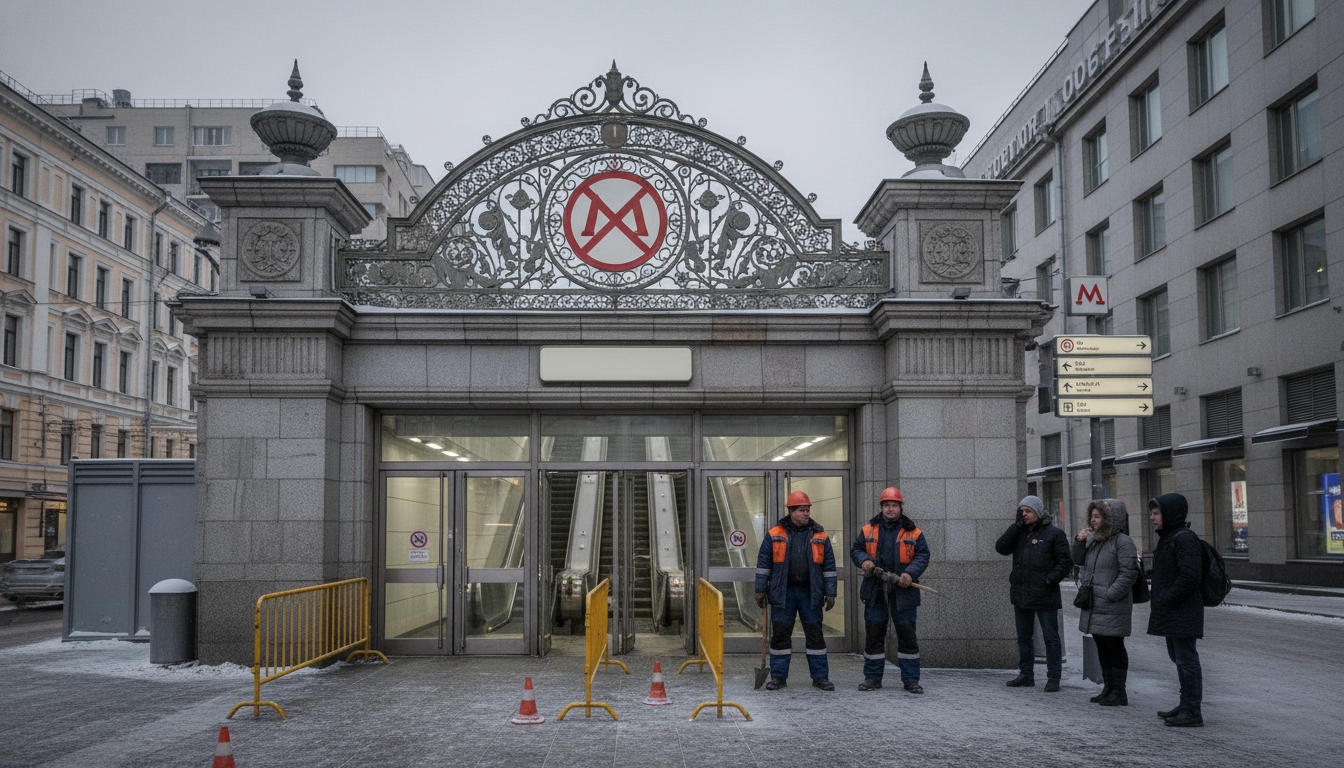 Вход на станцию "Горный институт" закрыли из-за аварии на эскалаторах Сгенерировано