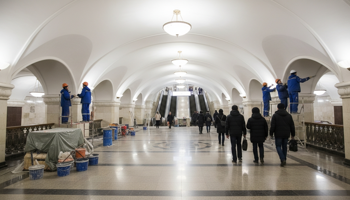 Трещины на потолке "Чернышевской" устранили после вмешательства прокуратуры Сгенерировано