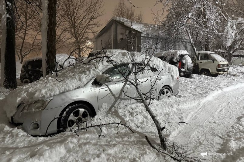 Снегопад на Камчатке ИА KamchatkaMedia