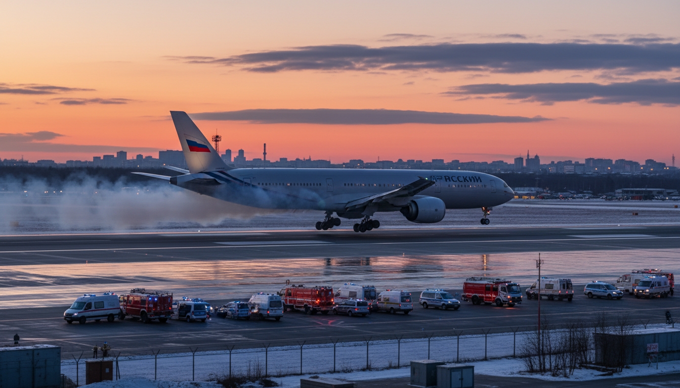 Самолёт Москва — Пхукет экстренно сел из-за возгорания двигателя Сгенерировано