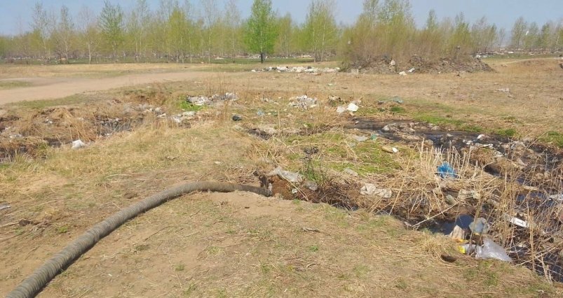 Слив жидких отходов пресс-службы Минприроды Забайкалья