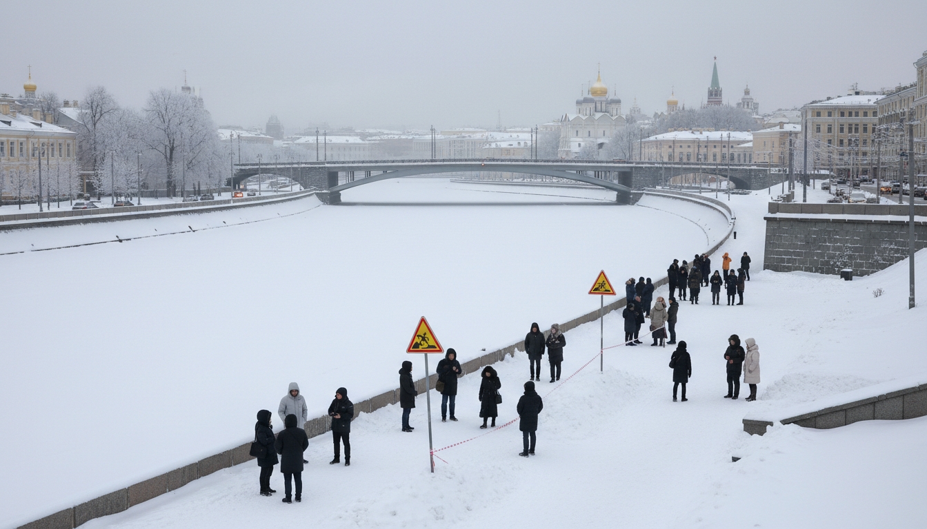 Петербургские власти запретили выходить на лёд до середины января Сгенерировано
