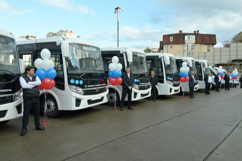 В Сочи поступила партия из 75 новых комфортабельных автобусов Пресс-служба администрации Краснодарского края