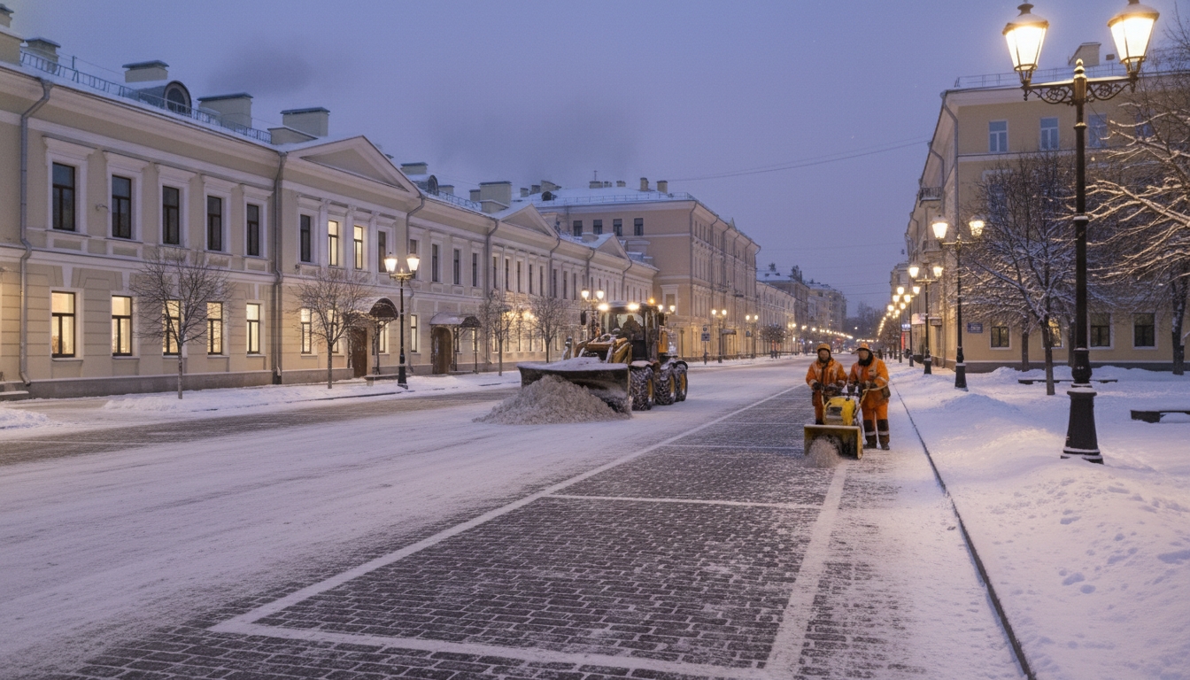 В Петербурге вводят ночные запреты на парковку зимой Сгенерировано
