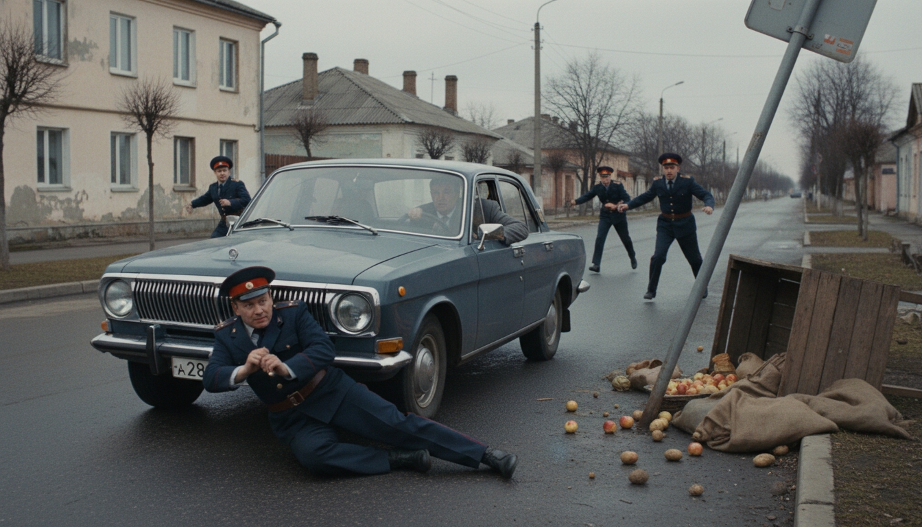 Торговец арбузами получил год колонии за наезд на контролёра Сгенерировано