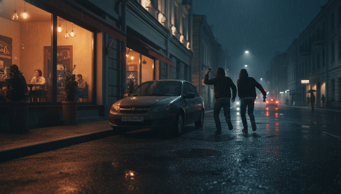 В Петербурге задержали угонщика Kia Rio из кафе Сгенерировано