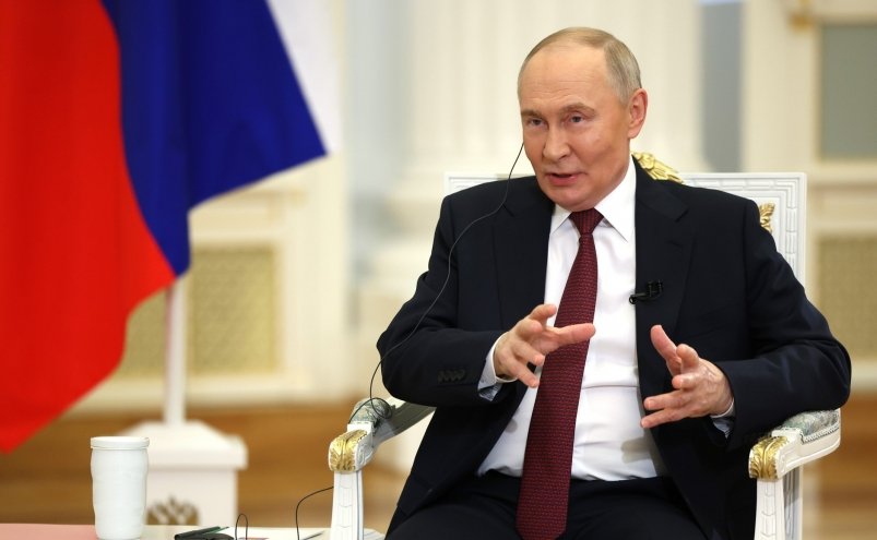 Интервью президента РФ Владимира Путина телеканалам Aaj Tak и India Today. пресс-служба Кремля