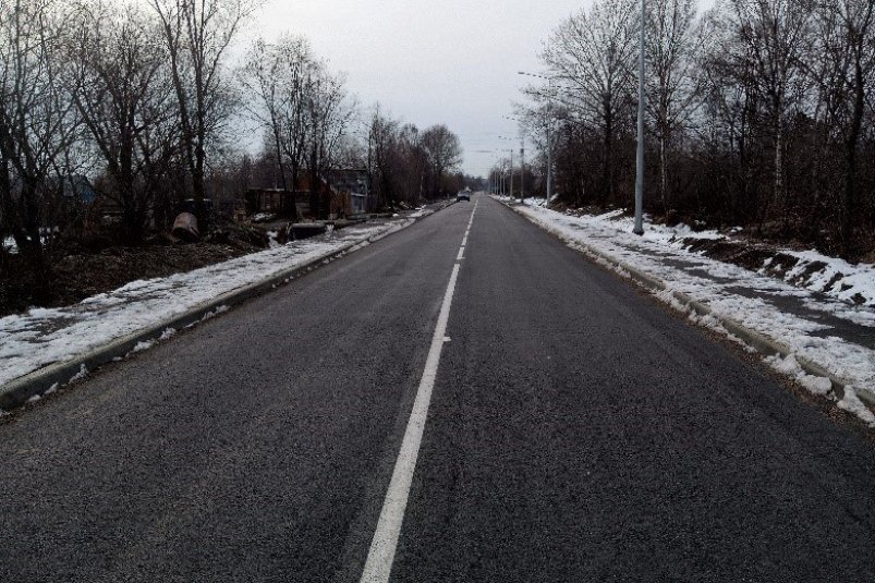 Капремонт участка трассы "Лермонтовка – Вахрушев" провели в Поронайском районе пресс-служба министерства транспорта и дорожного хозяйства Сахалинской области