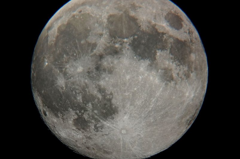 Гигантская Луна взошла в ночь на 5 декабря телеграм-канал "Небо над нами" (18+)