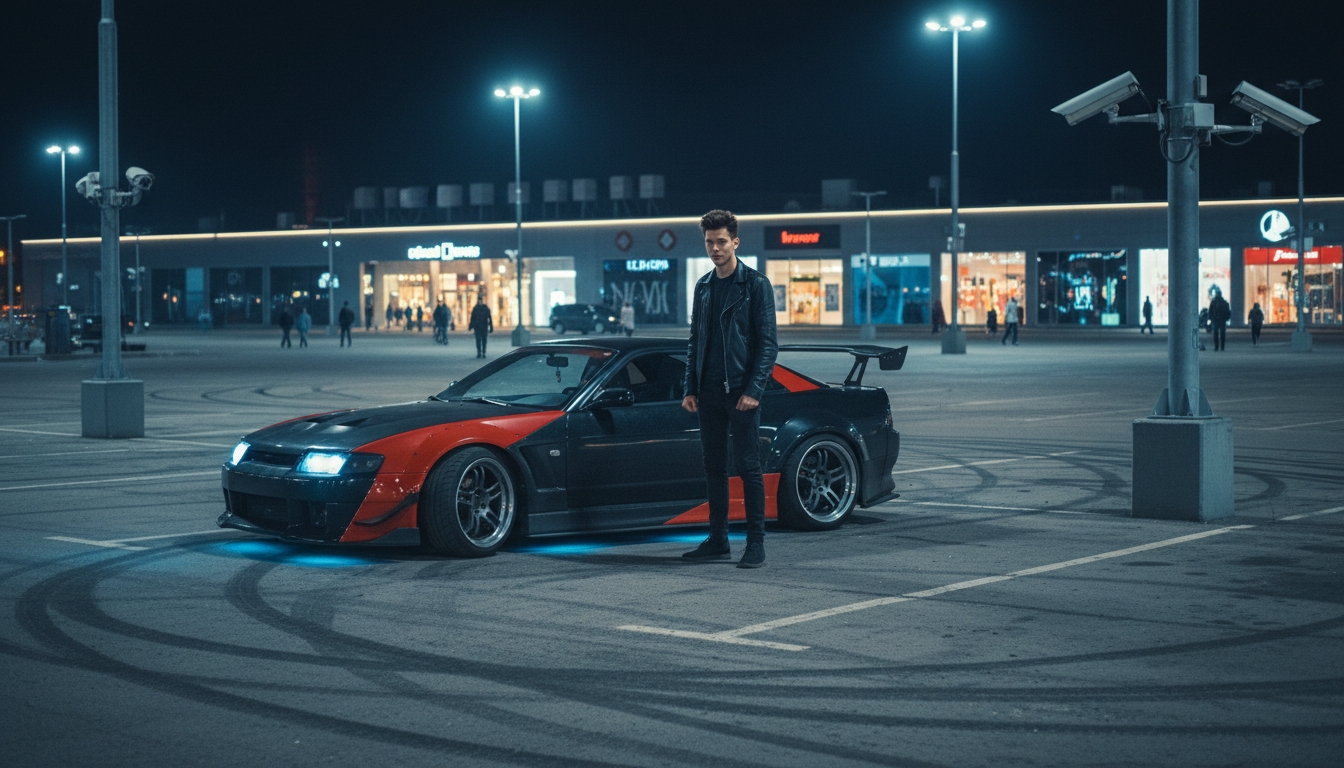 Серия опасных дрифтов в Петербурге: трое водителей оштрафованы Сгенерировано