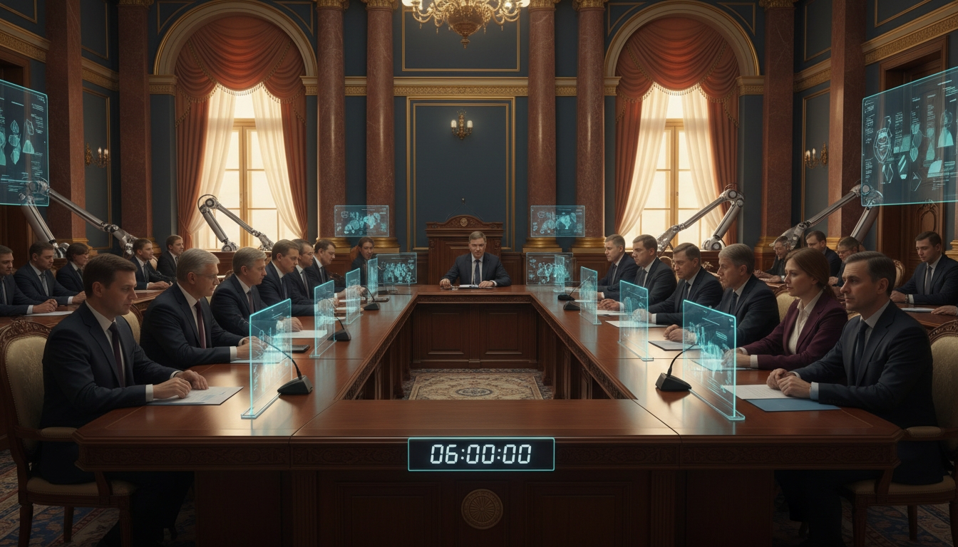 В России могут сократить рабочий день до 6 часов Сгенерировано