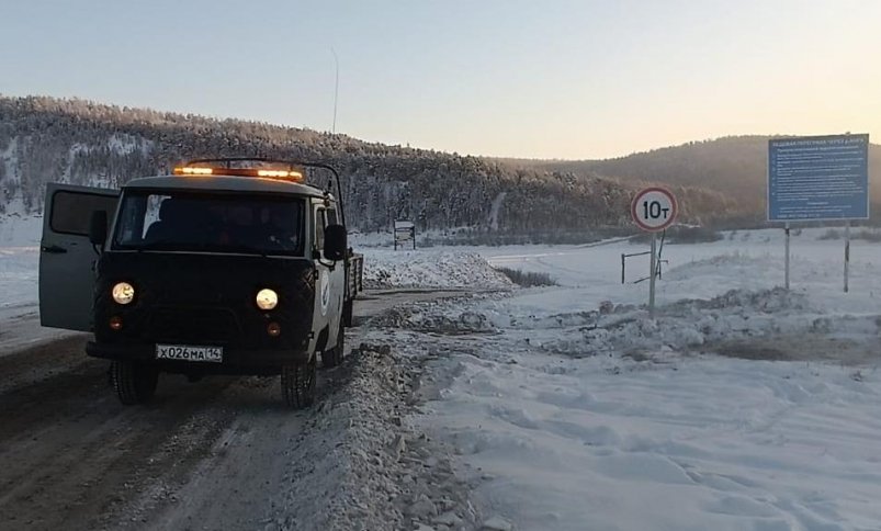 Грузоподъемность ледового зимника увеличена в Амгинском районе Управтодор Якутии