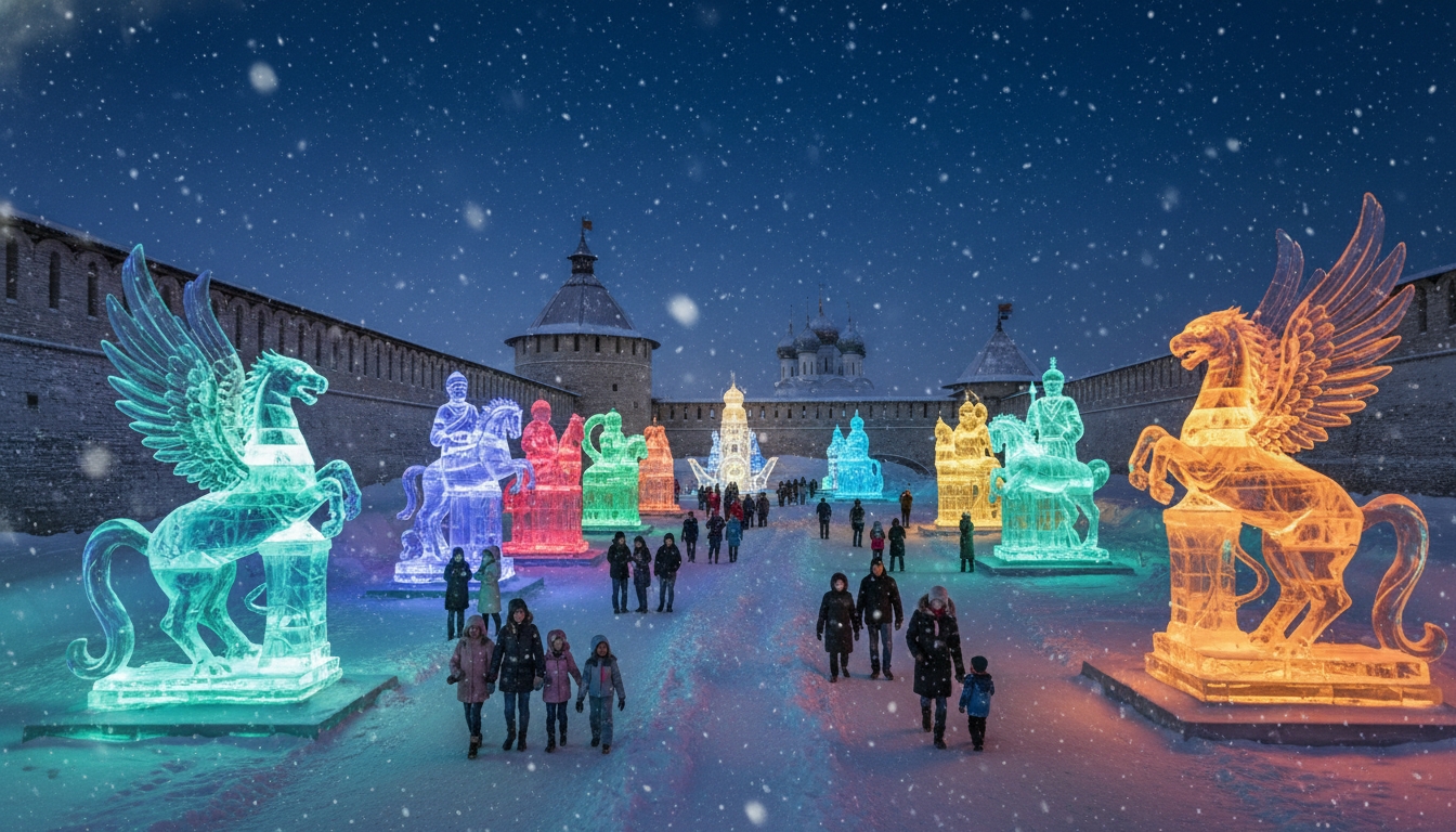 В Петропавловской крепости пройдёт фестиваль ледяных скульптур Сгенерировано