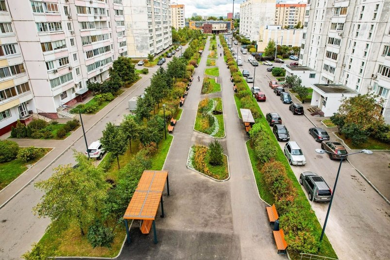 Места для прогулок обновили сразу в нескольких районах Москвы портал мэра и правительства Москвы