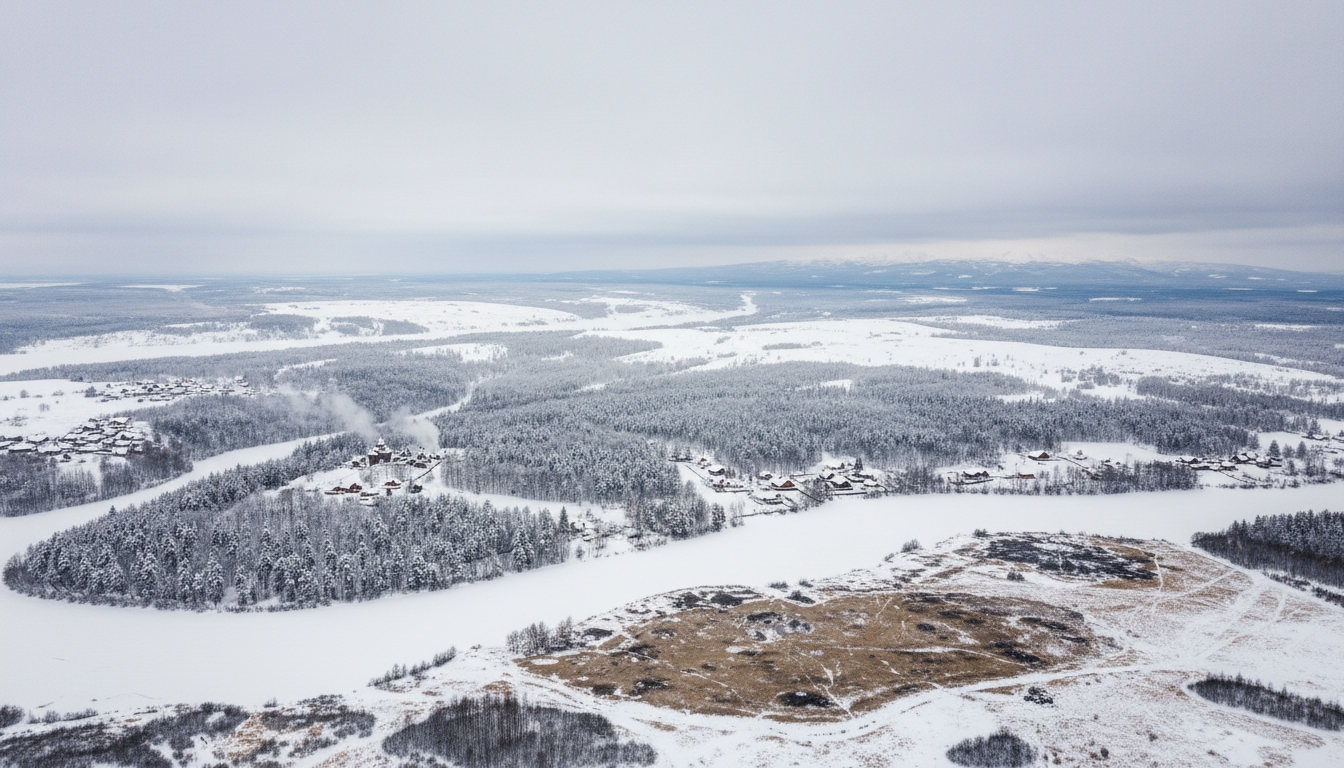 Снег накроет почти всю Россию к середине недели Сгенерировано