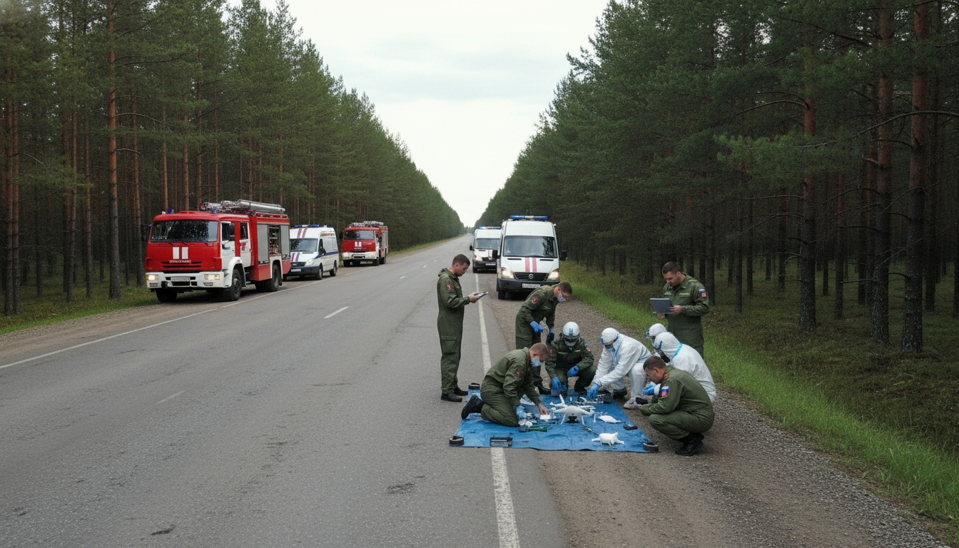 Обезврежены обломки БПЛА и ДТП с пострадавшими в Ленобласти Сгенерировано