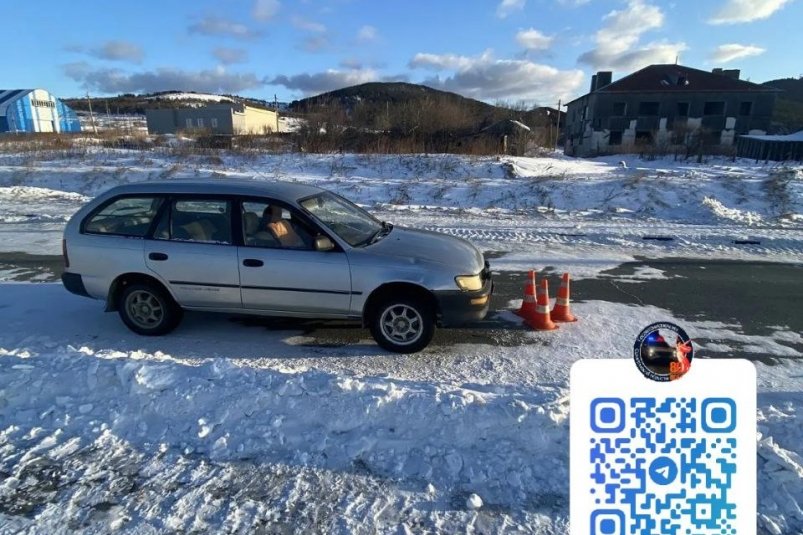 Фото с места происшествия УГИБДД УМВД России по Сахалинской области