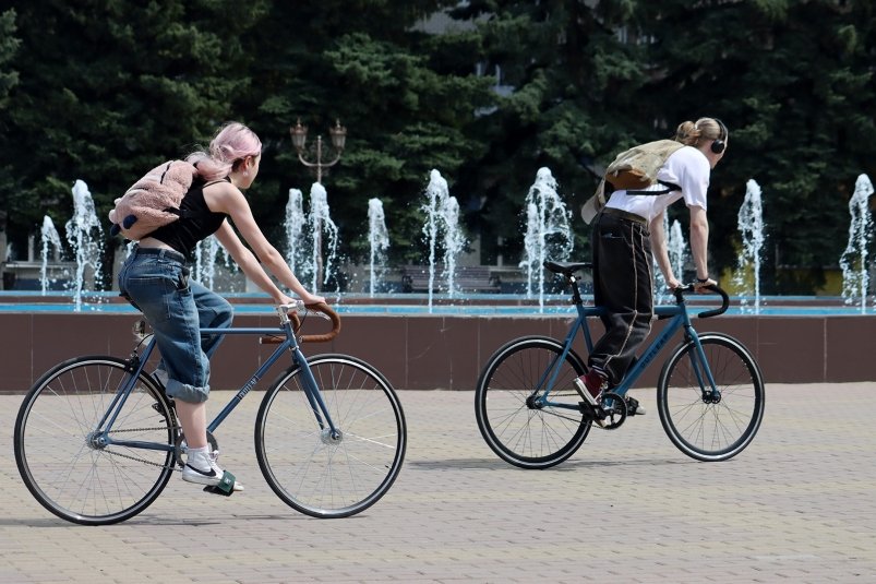 велосипед, город, молодежь Сергей Бумагин, ИА Stavropol.Media