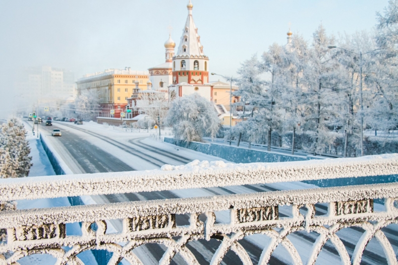 Мороз в Иркутске Юлия Ушакова, ИА IrkutskMedia