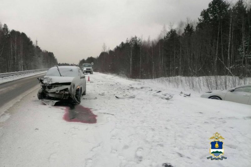 Водитель пострадал в лобовом столкновении в Бурятии ГИБДД по Бурятии