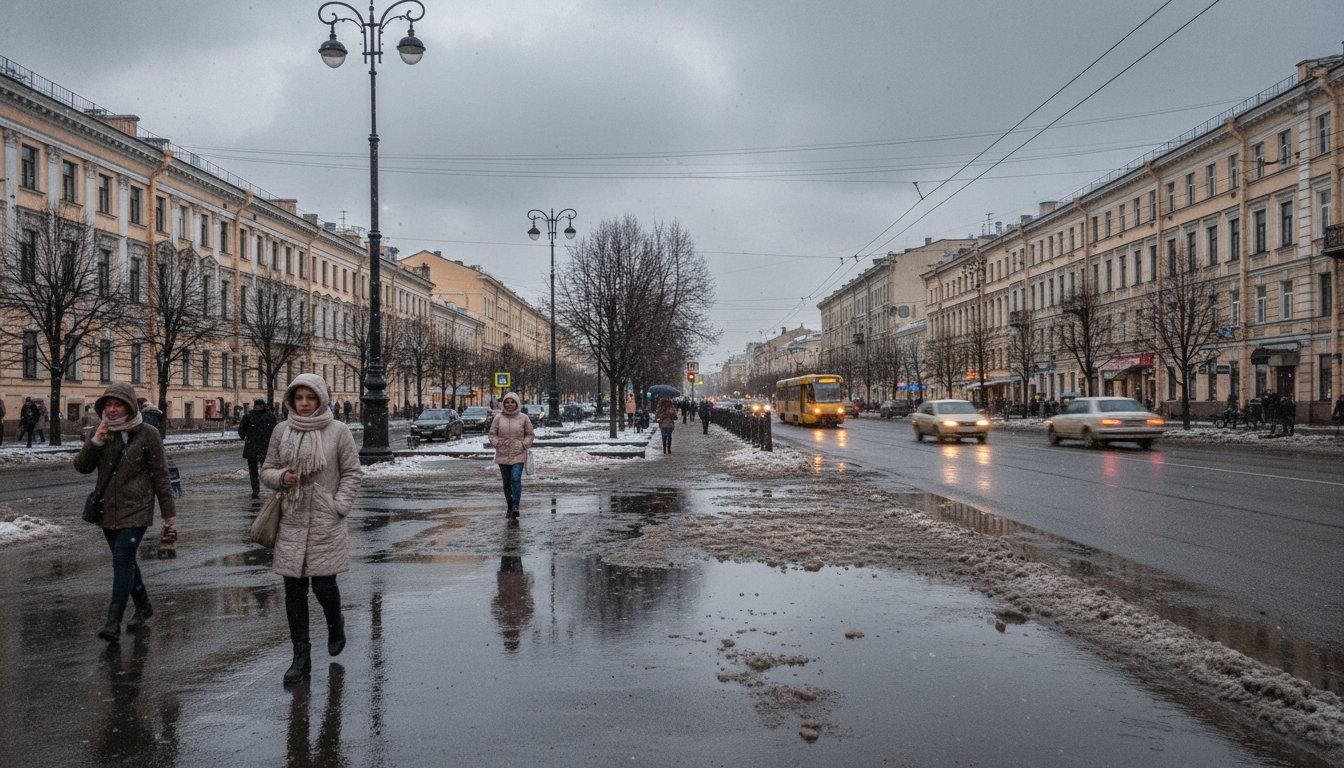 Петербург ждёт аномальное тепло до +7 градусов Сгенерировано