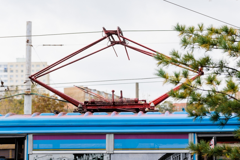 трамвай, обрыв проводов Евгений Кулешов, ИА PrimaMedia