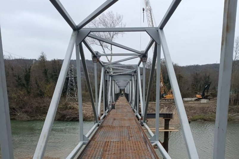 В селе Лермонтово открыли пешеходный мост взамен разрушенного летним паводком Пресс-служба администрации Краснодарского края