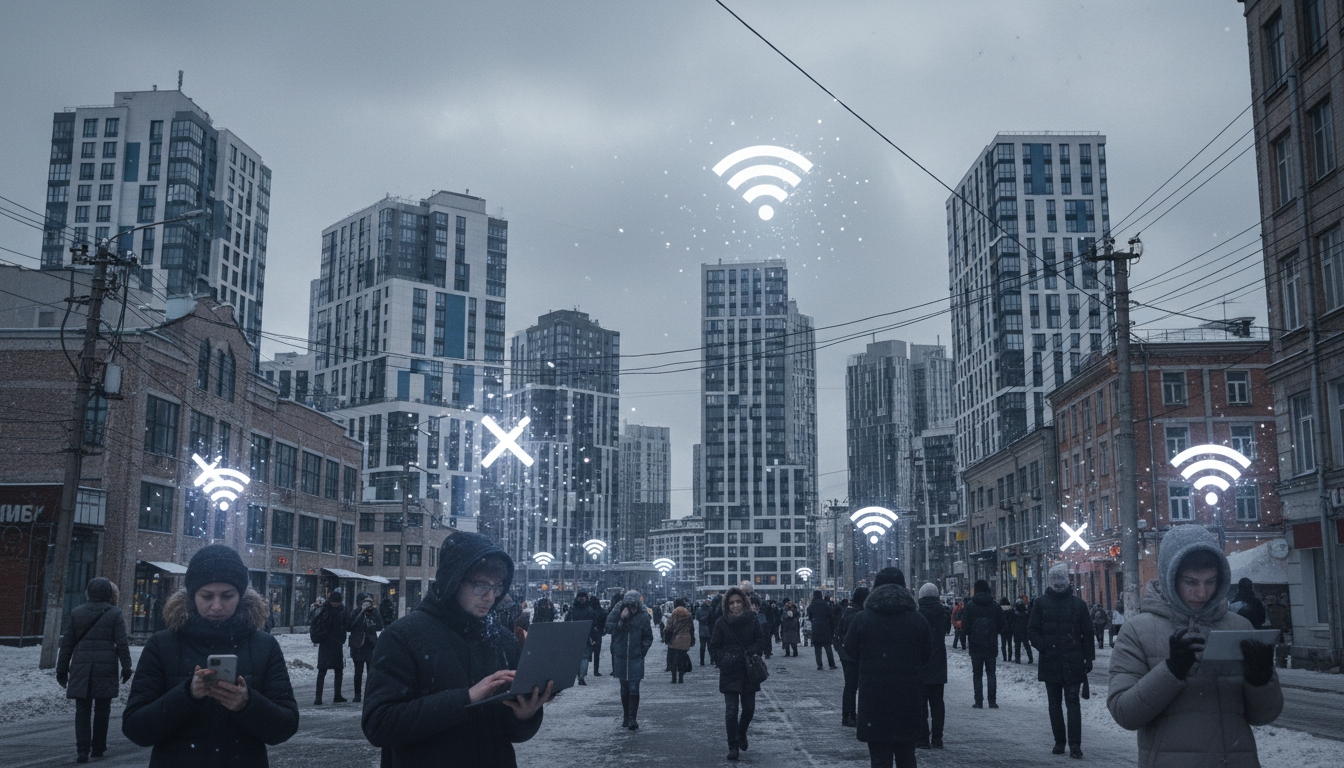 Массовый сбой интернета произошёл в Петербурге Сгенерировано