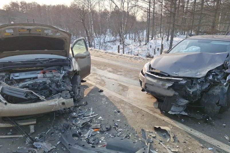 Два человека пострадали в аварии на трассе "Южно-Сахалинск - Корсаков" пресс-служба ОКУ "ПСС Сахалинской области