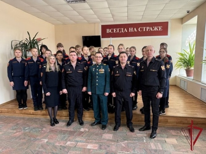 Встреча предоставлено пресс-службой Росгвардии