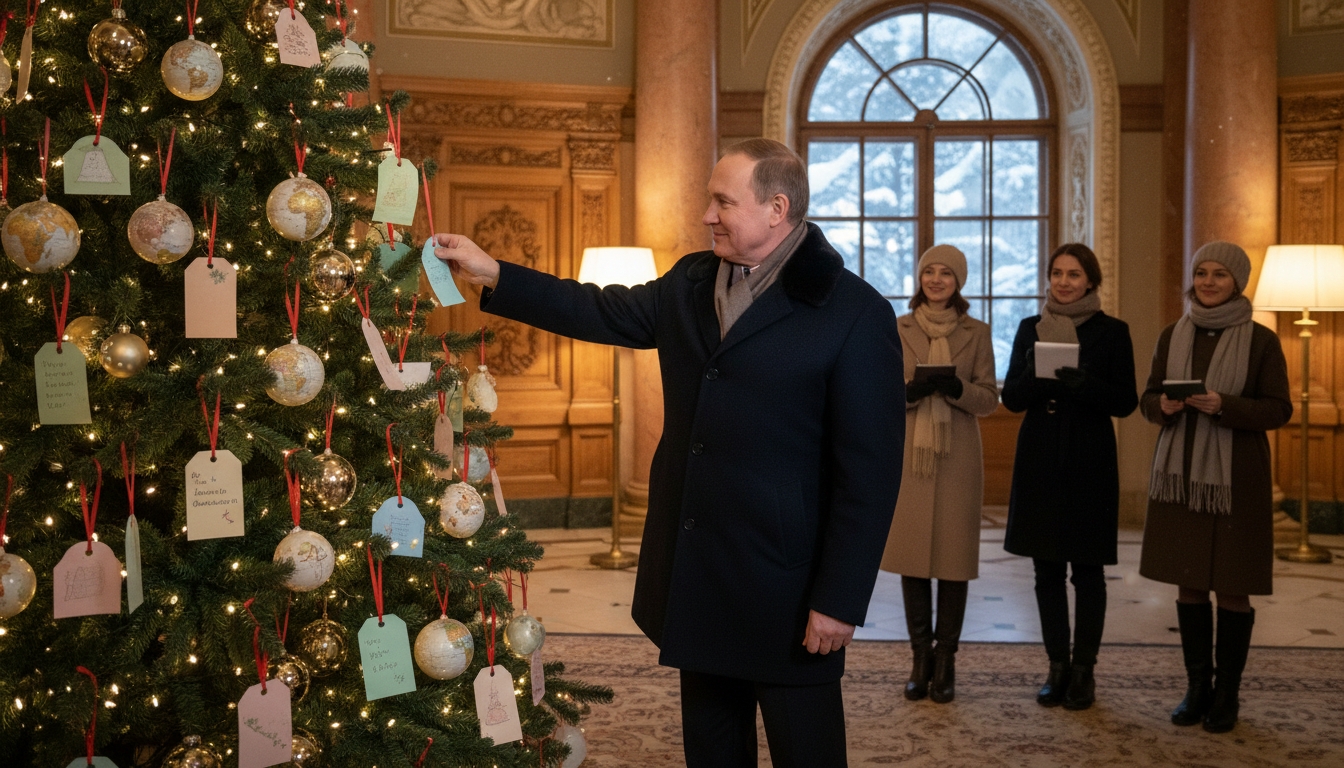 Беглов запустил акцию "Дерево желаний" для детей в трудной ситуации Сгенерировано