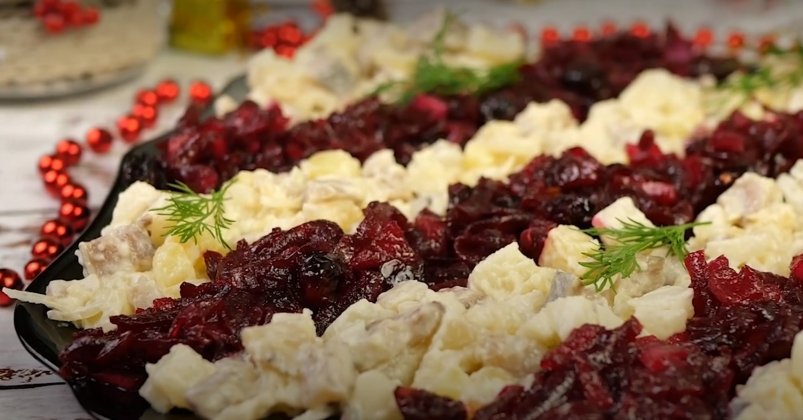 Моя короночка на Новый год 2026 - салат "Серпантин": утрет нос оливье и шубе скриншот видео с дзен-канала "Вкусный рецепт от Людмилы Борщ" (12+)