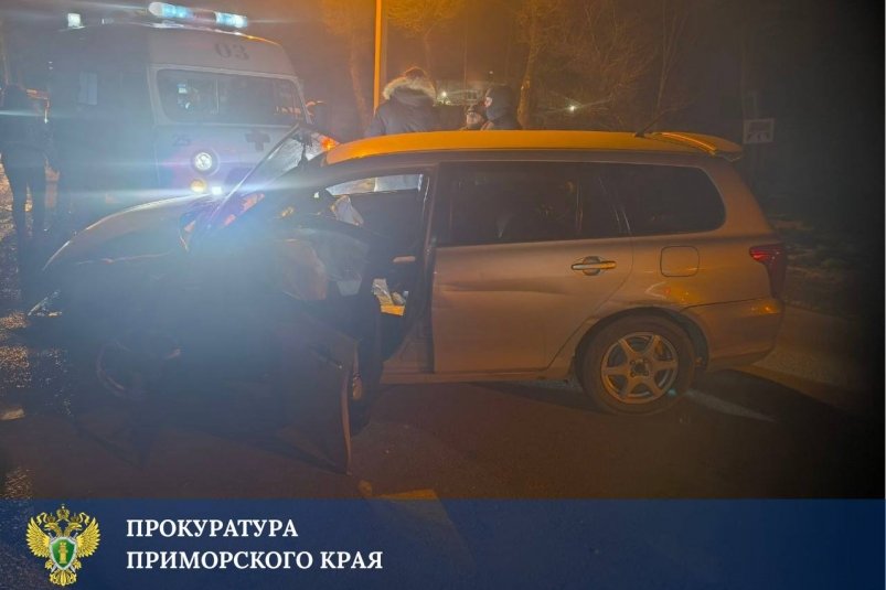 Место ДТП Tg-канал (18+) прокуратуры Приморского края