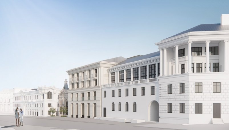 Эскиз здания гостиницы Проект АПБ "Основа"