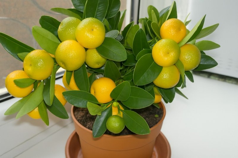 Мандариновое дерево сгенерировано ИИ Qwenlm.ai (18+)