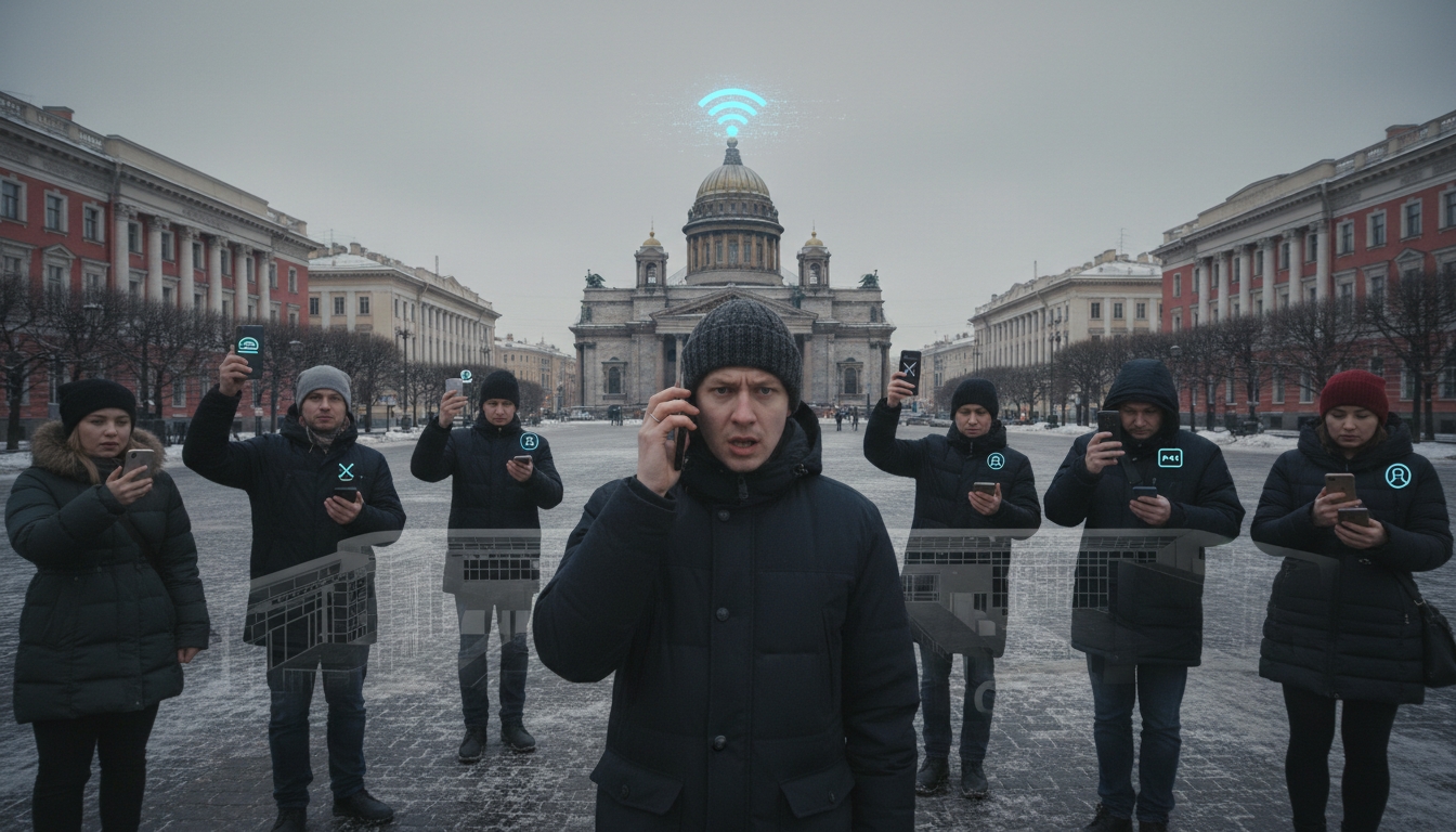 В Петербурге ограничили мобильную связь из-за мер безопасности Сгенерировано