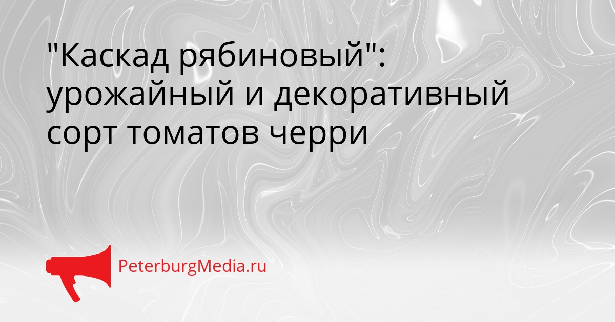 "Каскад рябиновый": урожайный и декоративный сорт томатов черри Сгенерировано
